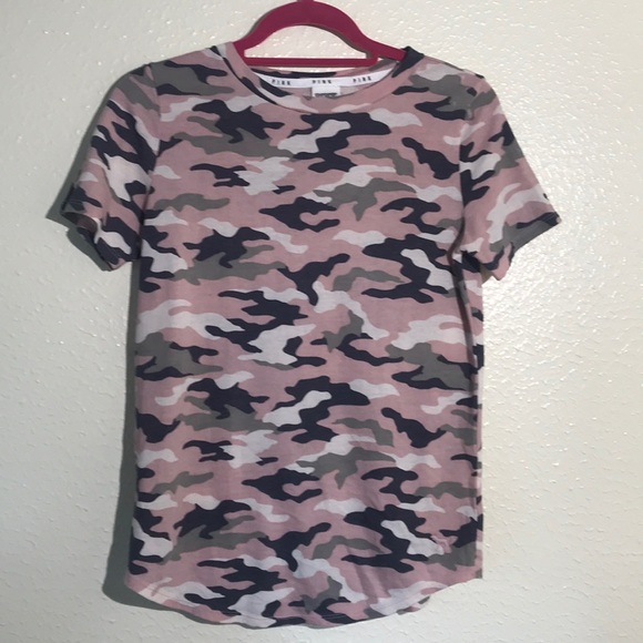 PINK by VS camo t shirt size no - Picture 2 of 8